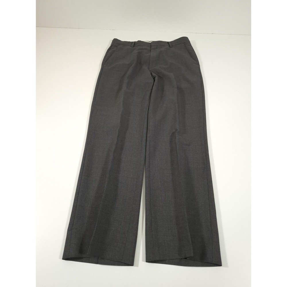J. Press Dress Pants Mens 32x29 Gray Wool Flat Front Classic USA Business Formal